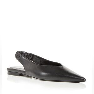 Anine Bing Black Leather Flats